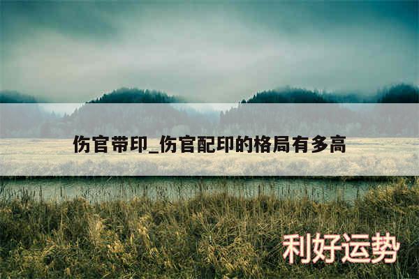 伤官带印_伤官配印的格局有多高