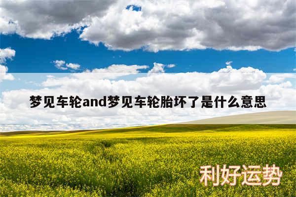 梦见车轮and梦见车轮胎坏了是什么意思