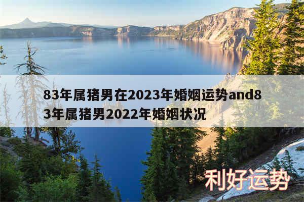 83年属猪男在2024年婚姻运势and83年属猪男2024年婚姻状况
