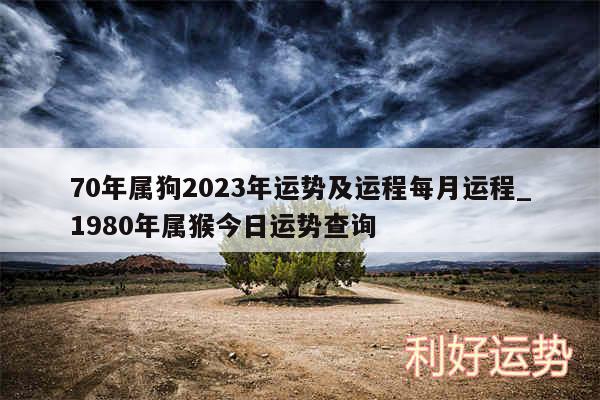 70年属狗2024年运势及运程每月运程_1980年属猴今日运势查询