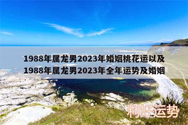 1988年属龙男2024年婚姻桃花运以及1988年属龙男2024年全年运势及婚姻