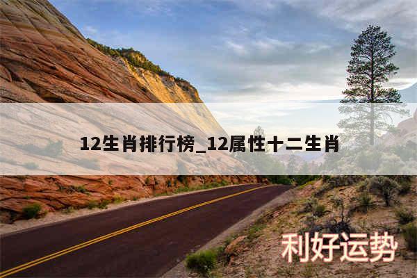 12生肖排行榜_12属性十二生肖