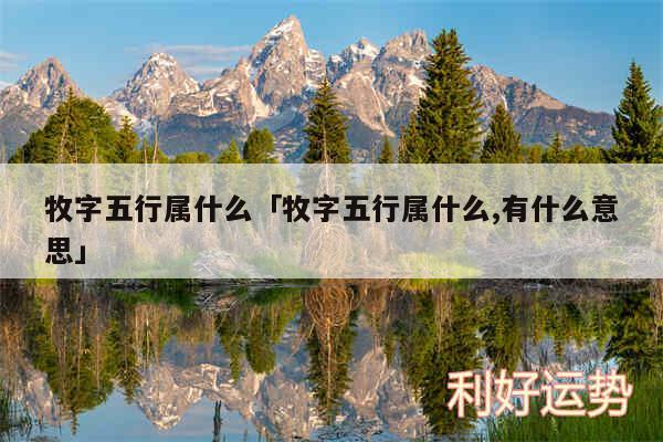 牧字五行属什么及牧字五行属什么,有什么意思