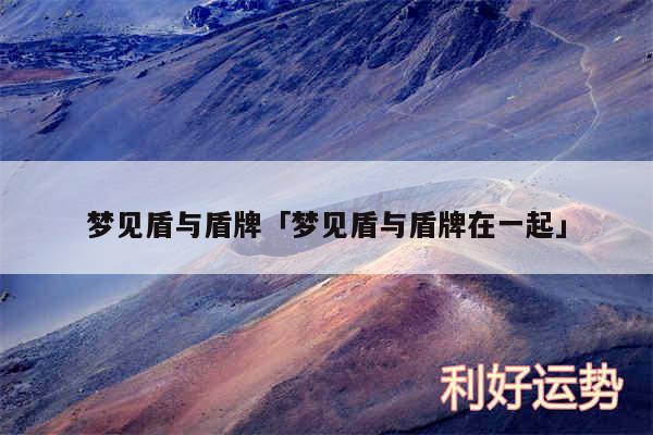 梦见盾与盾牌及梦见盾与盾牌在一起