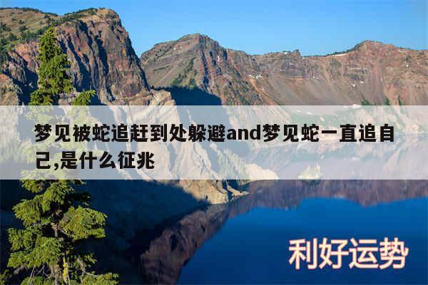 梦见被蛇追赶到处躲避and梦见蛇一直追自己,是什么征兆