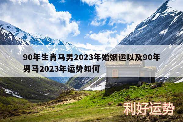 90年生肖马男2024年婚姻运以及90年男马2024年运势如何