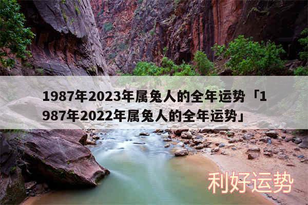 1987年2024年属兔人的全年运势及1987年2024年属兔人的全年运势