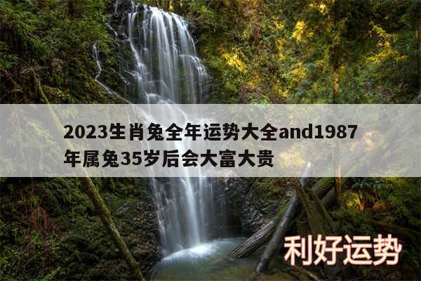 2024生肖兔全年运势大全and1987年属兔35岁后会大富大贵