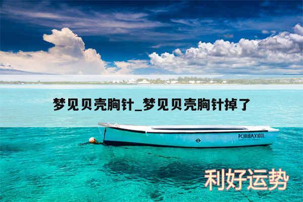 梦见贝壳胸针_梦见贝壳胸针掉了