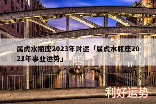 属虎水瓶座2024年财运及属虎水瓶座2024年事业运势