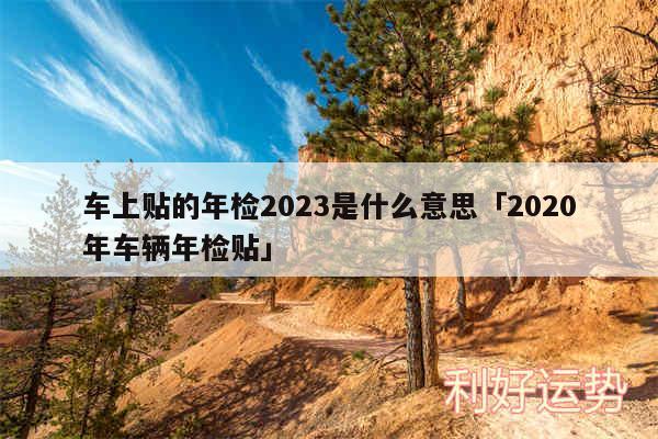 车上贴的年检2024是什么意思及2020年车辆年检贴