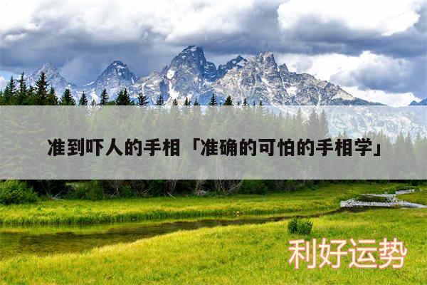 准到吓人的手相及准确的可怕的手相学
