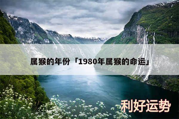 属猴的年份及1980年属猴的命运