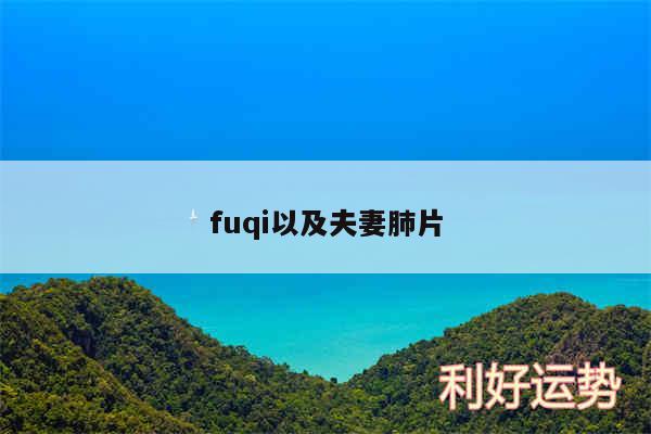 fuqi以及夫妻肺片