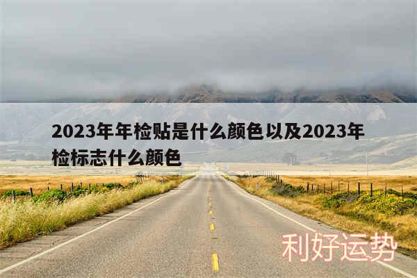 2024年年检贴是什么颜色以及2024年检标志什么颜色