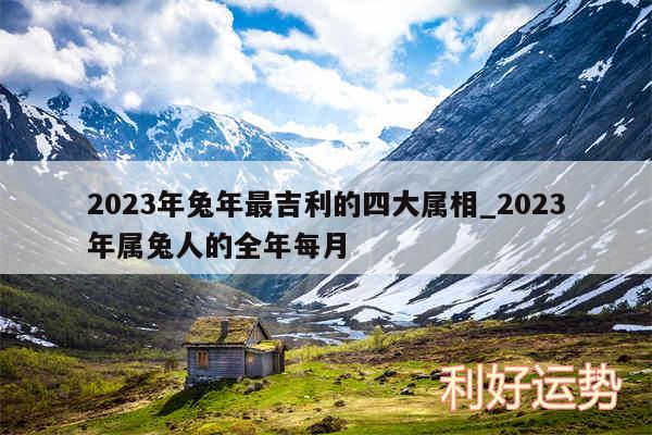 2024年兔年最吉利的四大属相_2024年属兔人的全年每月