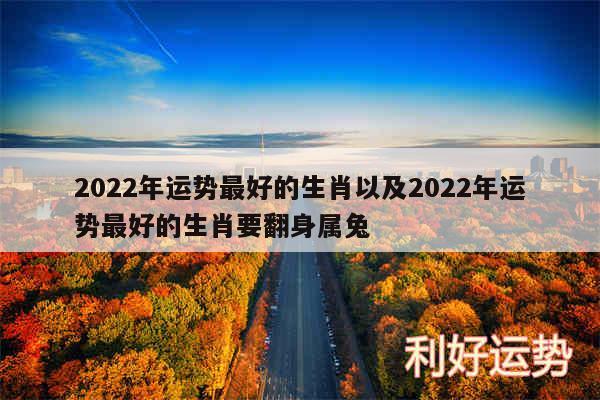 2024年运势最好的生肖以及2024年运势最好的生肖要翻身属兔