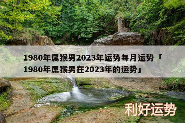 1980年属猴男2024年运势每月运势及1980年属猴男在2024年的运势